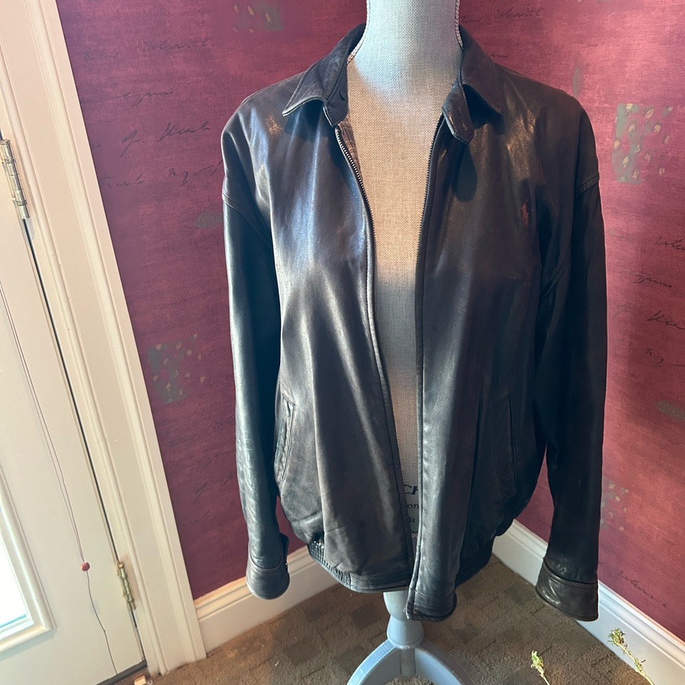 Polo Men’s Black Lambskin Jacket
